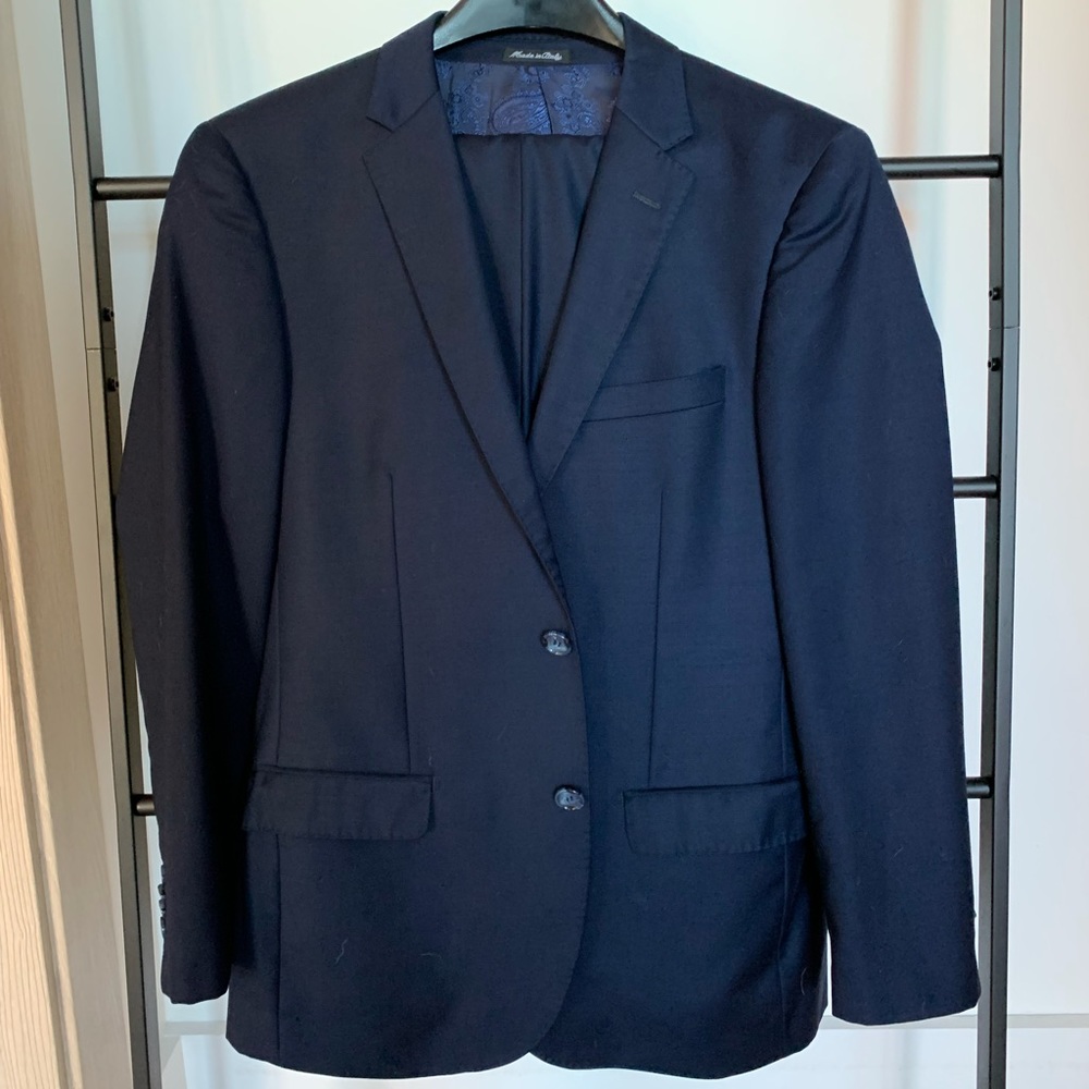 Slim fit Italian by Giovanni Bresciani Blue (38S)